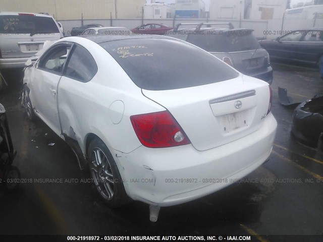 JTKDE177170145319 - 2007 TOYOTA SCION TC 白色 照片 3