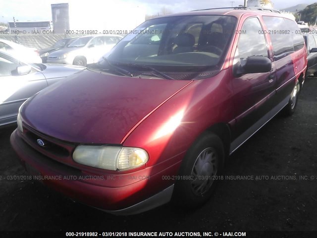 2FMDA5143VBD18421 - 1997 FORD WINDSTAR WAGON RED photo 2