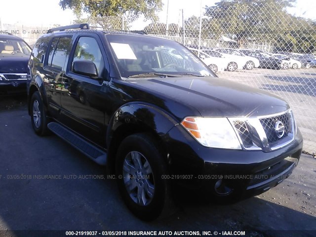 5N1AR18U18C666930 - 2008 NISSAN PATHFINDER S/LE/SE BLACK photo 1