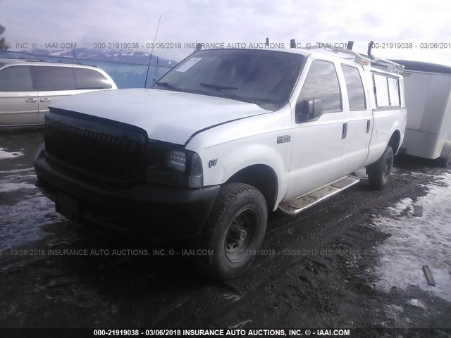 1FTSW31L2YEA77629 - 2000 FORD F350 SRW SUPER DUTY WHITE photo 2