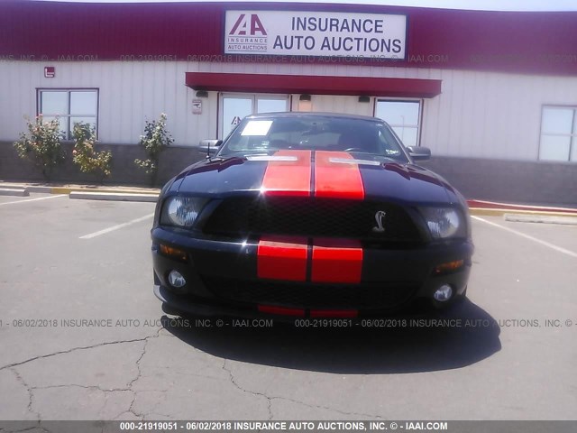 1ZVHT89S585111703 - 2008 FORD MUSTANG SHELBY GT500 BLACK photo 6