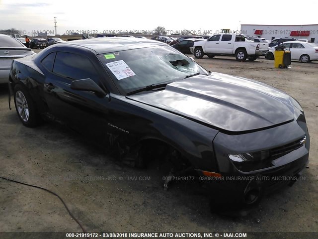 2G1FB1E37E9125564 - 2014 CHEVROLET CAMARO LT GRAY photo 1