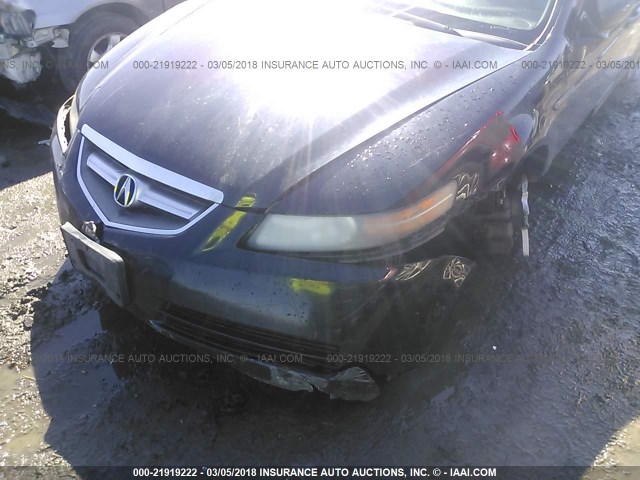 19UUA66225A041002 - 2005 ACURA TL BLACK photo 6