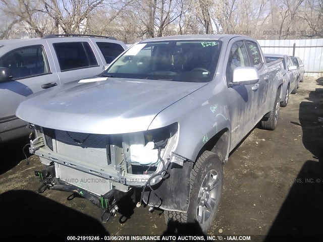 1GCGTDEN7H1244154 - 2017 CHEVROLET COLORADO Z71 SILVER photo 2