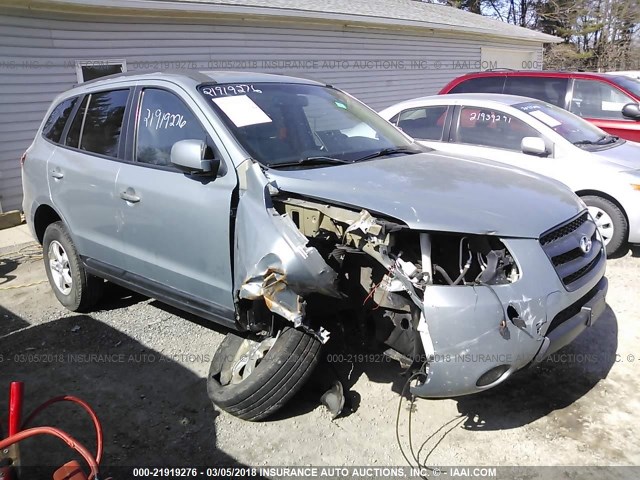 5NMSG13D88H148336 - 2008 HYUNDAI SANTA FE GLS Light Blue photo 1