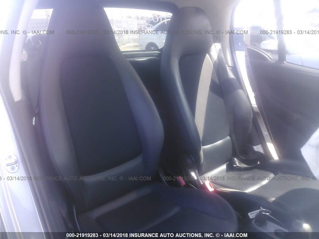 WMEEJ31X78K187562 - 2008 SMART FORTWO PURE/PASSION SILVER photo 8