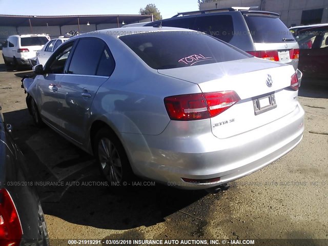 3VWLA7AJ5FM285209 - 2015 VOLKSWAGEN JETTA TDI SILVER photo 3