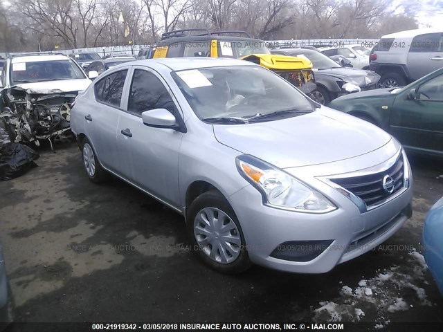 3N1CN7AP1GL835737 - 2016 NISSAN VERSA S/S PLUS/SV/SL SILVER photo 1