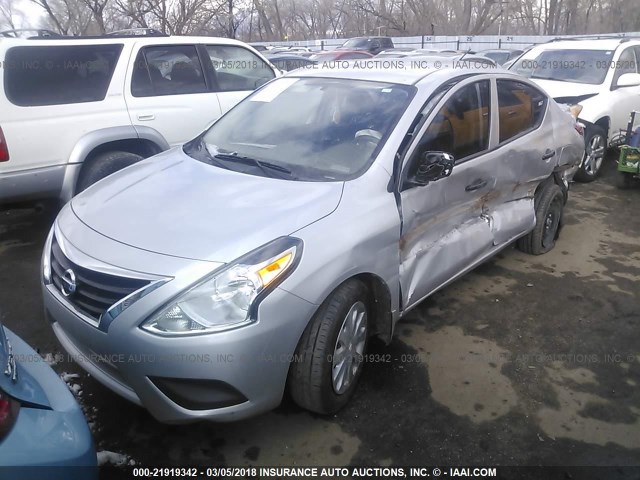 3N1CN7AP1GL835737 - 2016 NISSAN VERSA S/S PLUS/SV/SL SILVER photo 2