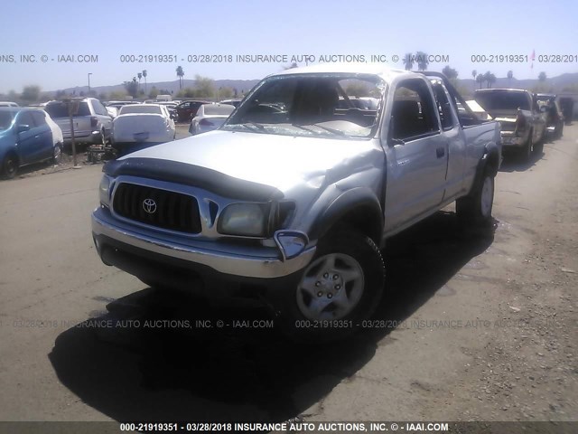 5TESN92N23Z233700 - 2003 TOYOTA TACOMA XTRACAB PRERUNNER SILVER photo 2