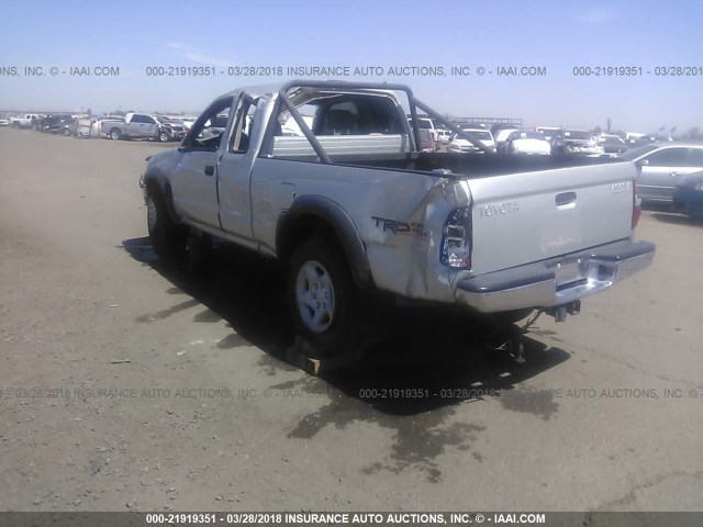 5TESN92N23Z233700 - 2003 TOYOTA TACOMA XTRACAB PRERUNNER ვერცხლისფერი ფოტო 3