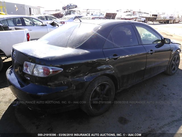 1YVHP80D565M53066 - 2006 MAZDA 6 S BLACK photo 4