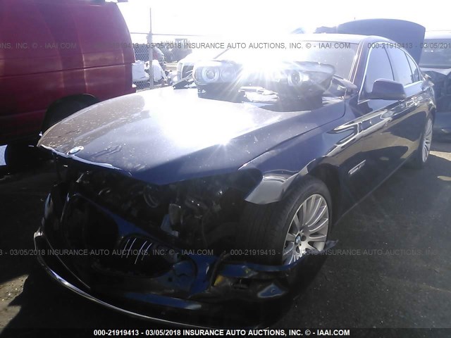 WBAKC6C53CC396287 - 2012 BMW 750 XI BLUE photo 2