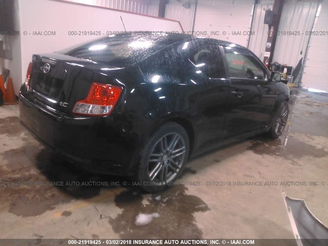 JTKJF5C77D3047399 - 2013 TOYOTA SCION TC BLACK photo 4