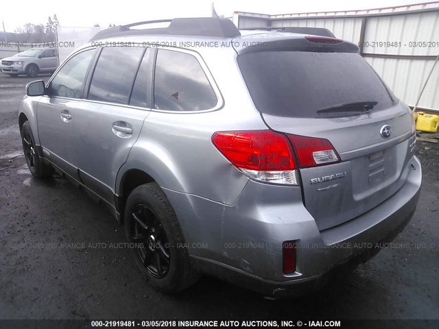 4S4BRBFC0A3372820 - 2010 SUBARU OUTBACK 2.5I PREMIUM GRAY photo 3