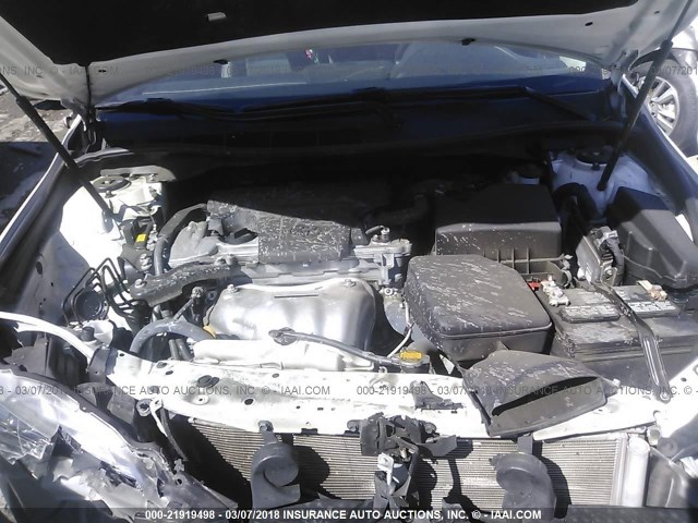 4T1BF1FK3FU036638 - 2015 TOYOTA CAMRY LE/XLE/SE/XSE WHITE photo 10