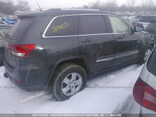 1J4RR4GG7BC523664 - 2011 JEEP GRAND CHEROKEE LAREDO BLACK photo 4