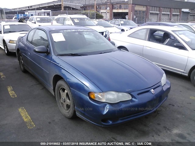 2G1WW12E249252070 - 2004 CHEVROLET MONTE CARLO LS BLUE photo 1