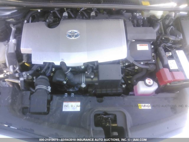 JTDKARFP8H3000837 - 2017 TOYOTA PRIUS PRIME  银色 照片 10