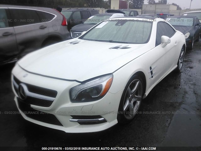 WDDJK7DA6EF029653 - 2014 MERCEDES-BENZ SL 550 WHITE photo 2