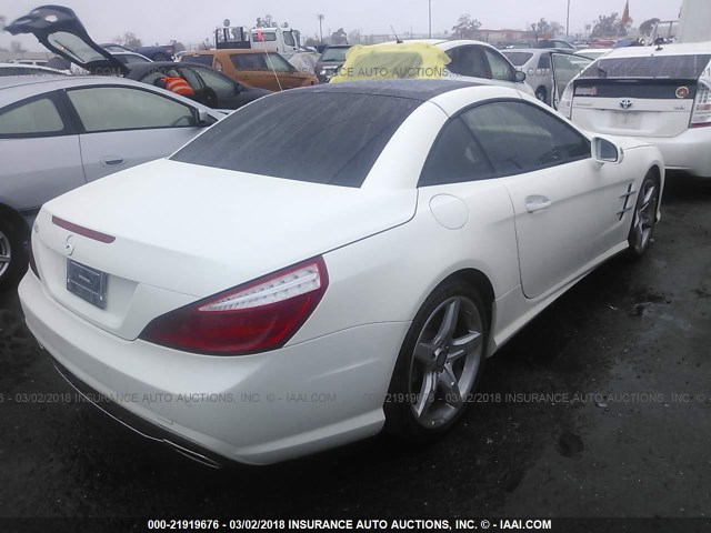 WDDJK7DA6EF029653 - 2014 MERCEDES-BENZ SL 550 WHITE photo 4