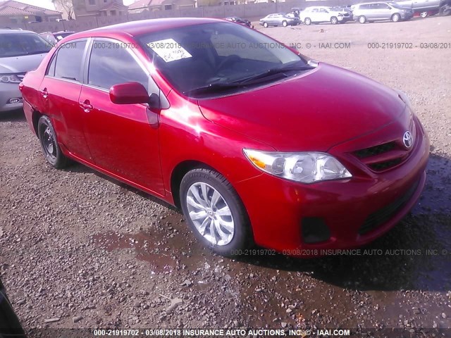 5YFBU4EE1CP033334 - 2012 TOYOTA COROLLA S/LE RED photo 1