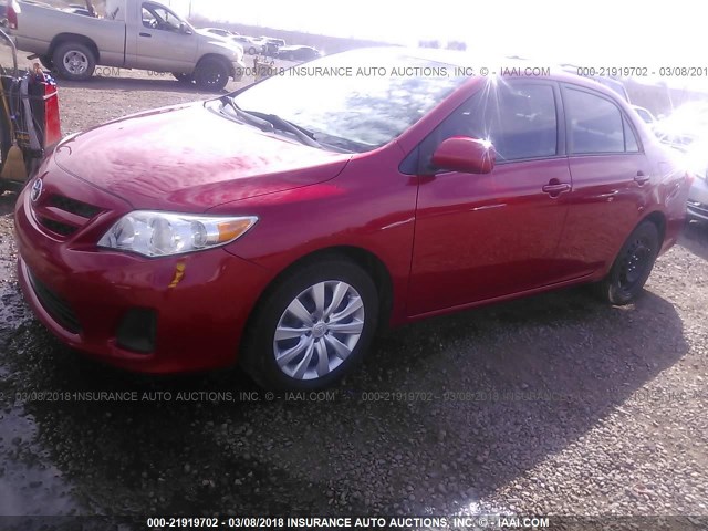 5YFBU4EE1CP033334 - 2012 TOYOTA COROLLA S/LE RED photo 2