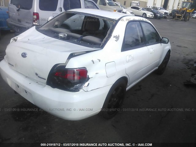 JF1GD67686G521277 - 2006 SUBARU IMPREZA 2.5I WHITE photo 4