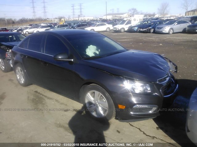 1G1P75SZ4F7171622 - 2015 CHEVROLET CRUZE BLACK photo 1