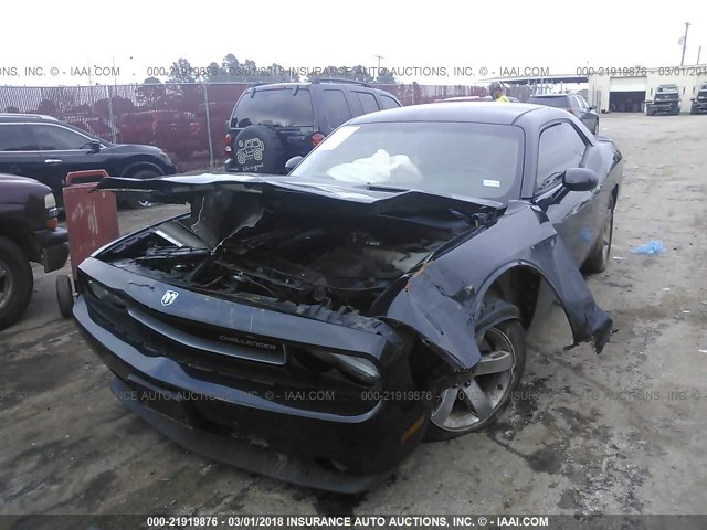 2B3CJ4DV5AH170313 - 2010 DODGE CHALLENGER SE BLACK photo 2