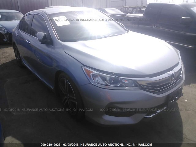 1HGCR2F5XHA219296 - 2017 HONDA ACCORD SPORT SILVER photo 1