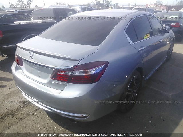 1HGCR2F5XHA219296 - 2017 HONDA ACCORD SPORT 银色 照片 4