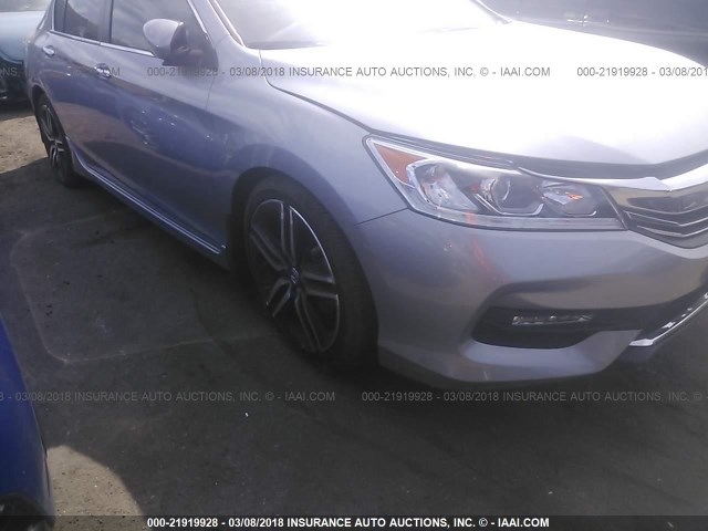 1HGCR2F5XHA219296 - 2017 HONDA ACCORD SPORT SILVER photo 6