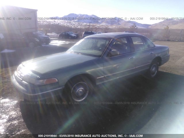 2FALP73W3VX107494 - 1997 FORD CROWN VICTORIA  TEAL photo 2