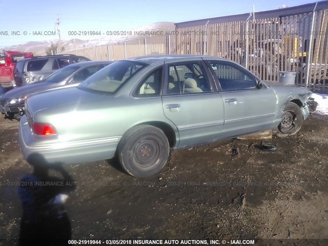 2FALP73W3VX107494 - 1997 FORD CROWN VICTORIA  TEAL photo 4