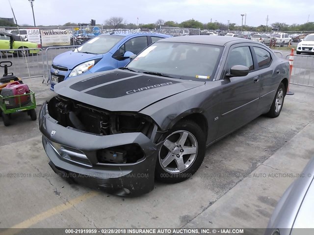 2B3CA3CV1AH163807 - 2010 DODGE CHARGER SXT GRAY photo 2