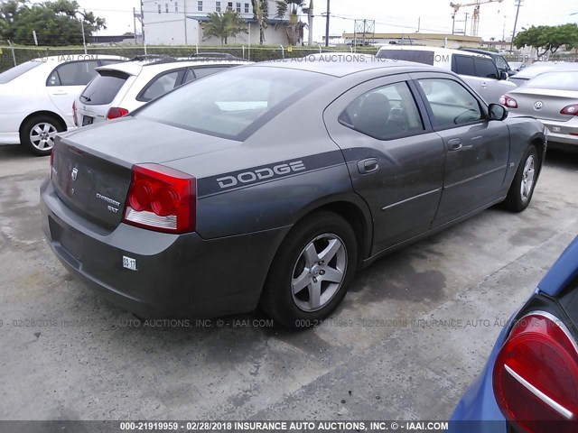 2B3CA3CV1AH163807 - 2010 DODGE CHARGER SXT GRAY photo 4