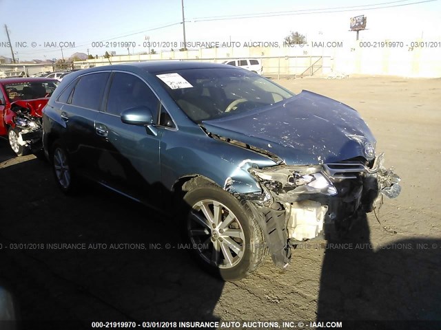 4T3ZA3BB8BU042127 - 2011 TOYOTA VENZA BLUE photo 1