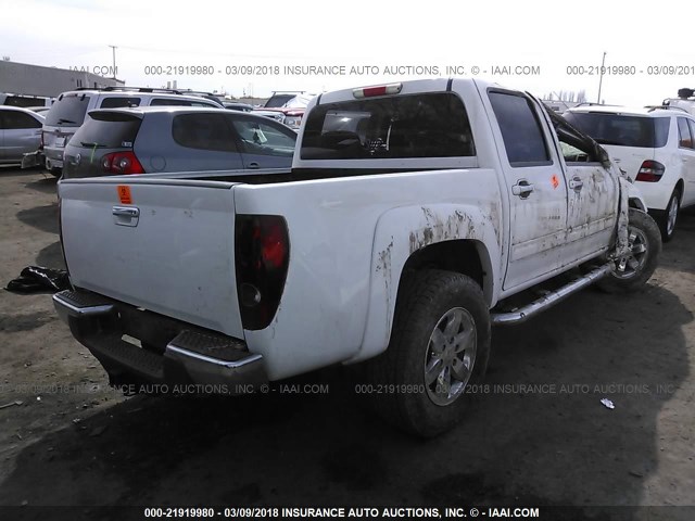 1GTH6MFE0C8139823 - 2012 GMC CANYON SLE WHITE photo 4