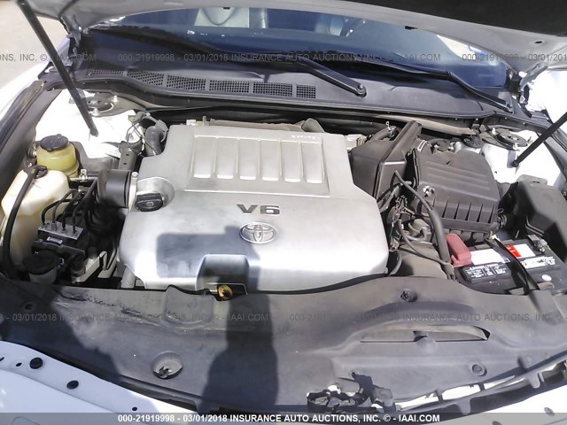 4T1BK46K97U504922 - 2007 TOYOTA CAMRY NEW GENERAT LE/XLE/SE WHITE photo 10