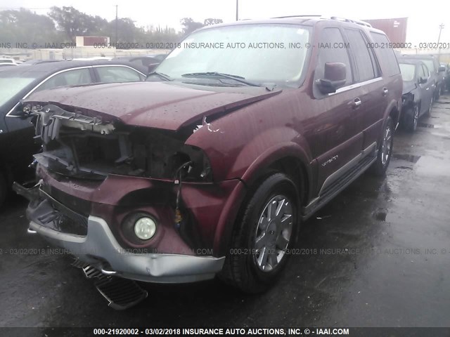 5LMFU27R63LJ34005 - 2003 LINCOLN NAVIGATOR MAROON photo 2