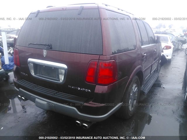 5LMFU27R63LJ34005 - 2003 LINCOLN NAVIGATOR MAROON photo 4