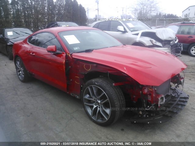 1FA6P8CF3F5365164 - 2015 FORD MUSTANG GT RED photo 1