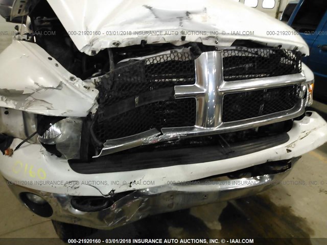 3D7LS38C85G791443 - 2005 DODGE RAM 3500 ST/SLT WHITE photo 6