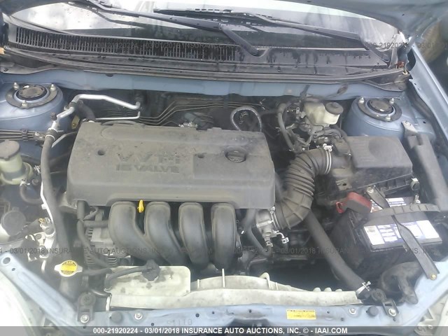 2T1KR30E16C608961 - 2006 TOYOTA COROLLA MATRIX XR Light Blue photo 10