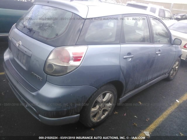 2T1KR30E16C608961 - 2006 TOYOTA COROLLA MATRIX XR Light Blue photo 4