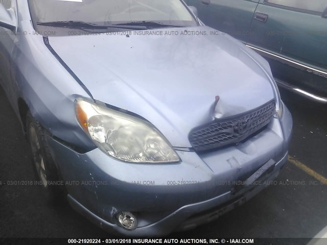 2T1KR30E16C608961 - 2006 TOYOTA COROLLA MATRIX XR Light Blue photo 6