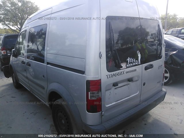 NM0LS6AN1CT116036 - 2012 FORD TRANSIT CONNECT XL SILVER photo 3