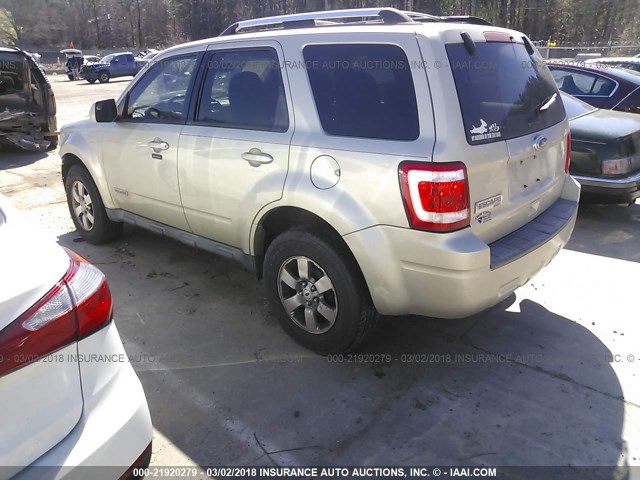 1FMCU9E75BKC12309 - 2011 FORD ESCAPE LIMITED Pewter photo 3