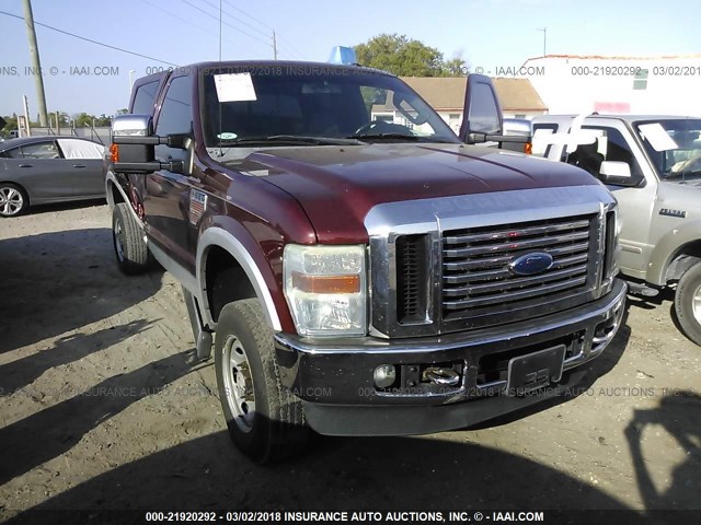 1FTSW2BR1AEB32381 - 2010 FORD F250 SUPER DUTY RED photo 1
